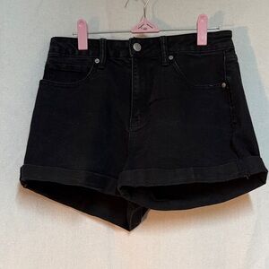 No Boundaries Dark Jean Shorts